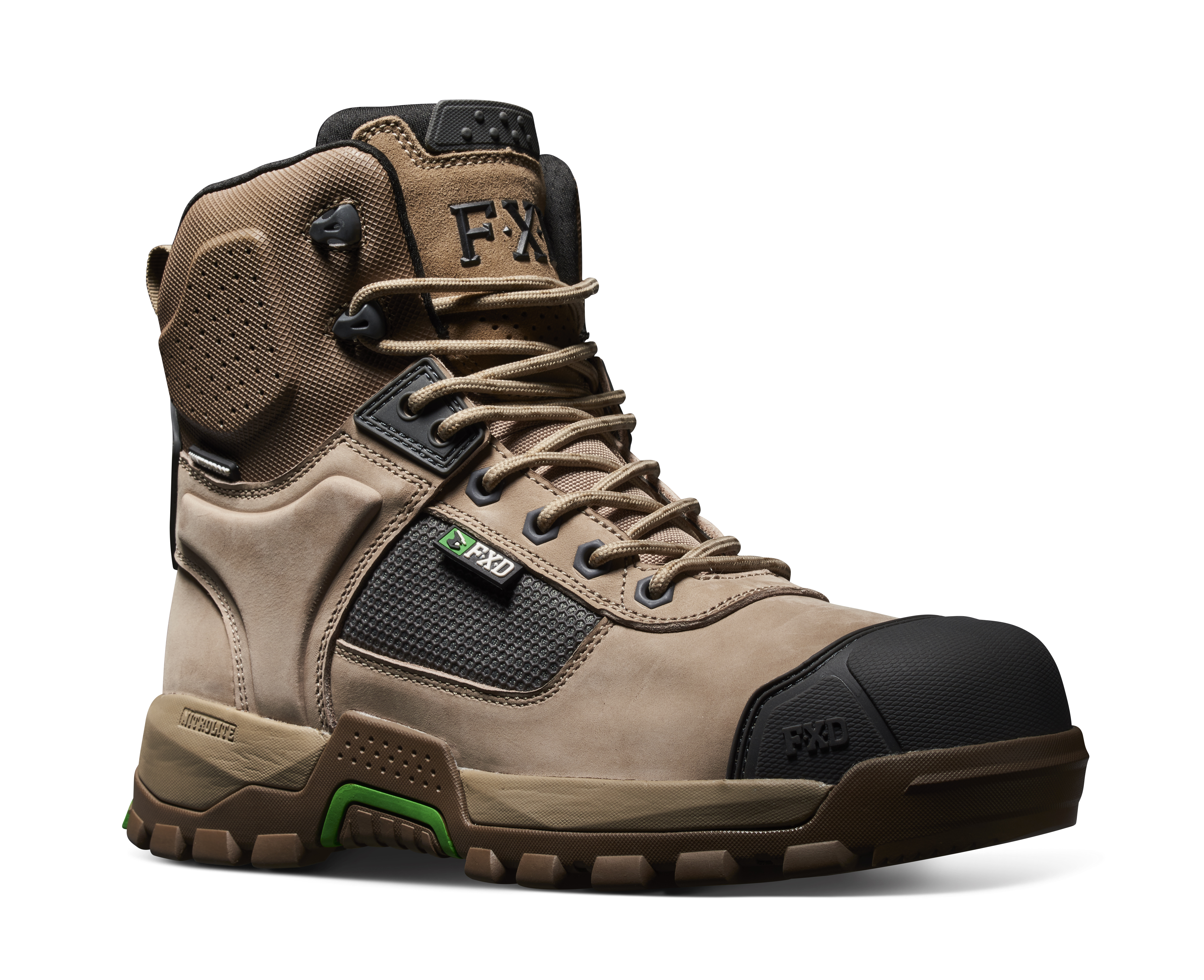 Men's FXD WB-1 High Cut Waterproof Comp Toe Work Boot - Stone